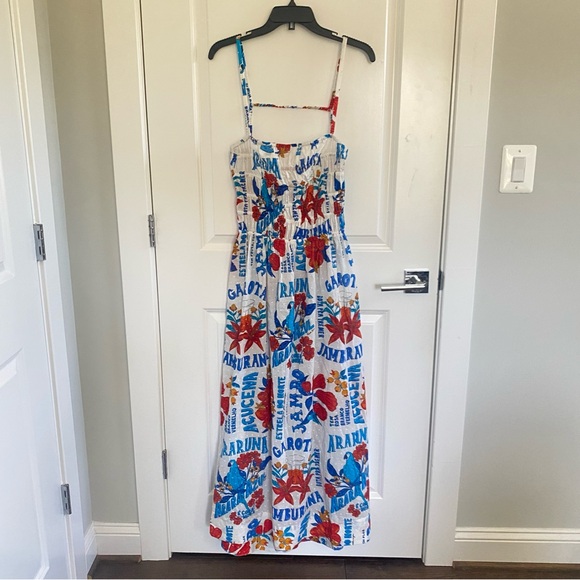 Farm Rio x Anthropologie Sleeveless Smocked Printed Maxi Dress - Picture 3 of 7